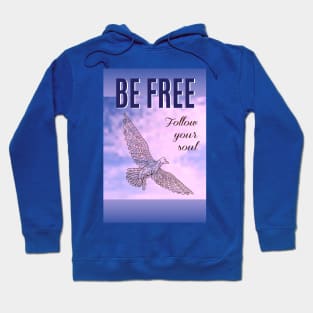 seagull in the sky be free Hoodie